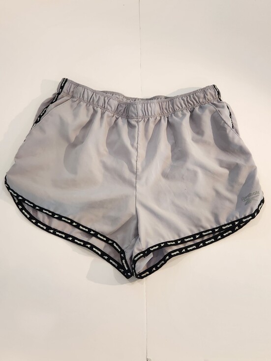 Reebok Pants - Reebok Light Gray Running Shorts with Black Trim